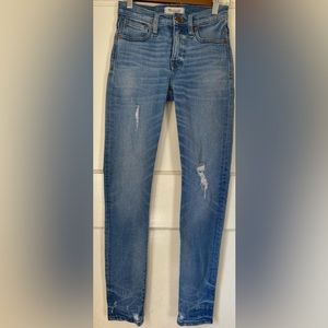 Madewell Jeans | 9” High Rise Skinny Distressed | size 23